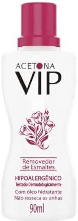 Topform Acetona Vip, Removedor de Esmalte, 90 ml, Cor: Incolor