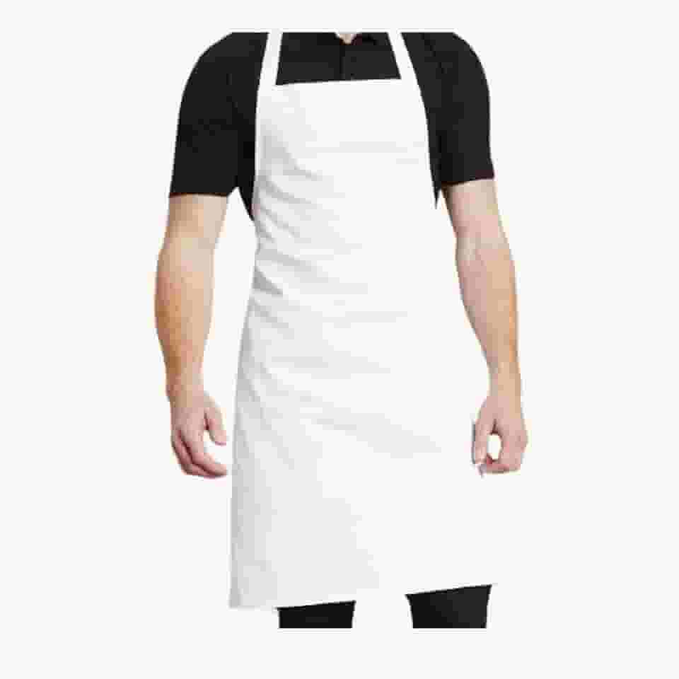 ISAMAR Avental De Frente Tecido Oxford Branco 85x60