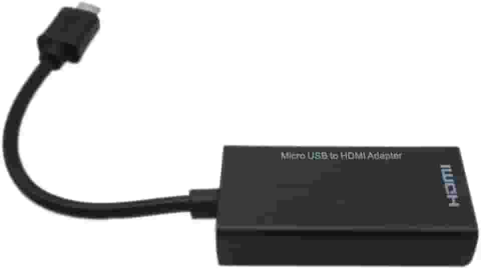 Cabo adaptador micro USB macho para HDMI fêmea MHL para smartphone e tablet Android
