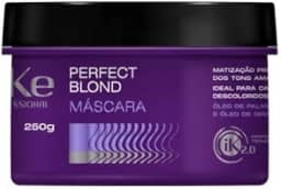 Máscara Perfect Blond Ideal para cabelos loiros, crisalhos,descoloridos e com mechas loiras