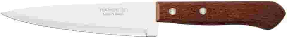 Faca Peixeira E Cozinha Tramontina Dynamic Com Lâmina De Aço Inox E Cabo De Madeira Natural 6"