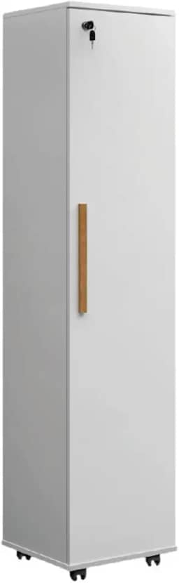 Armário Multiuso Lavanderia Com Chave e Rodízios 1 Porta