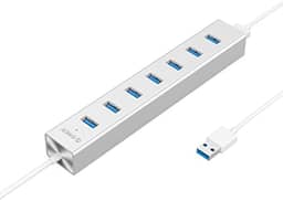 Hub USB 3.0 em Alumínio com Fonte - 7 Portas - Orico