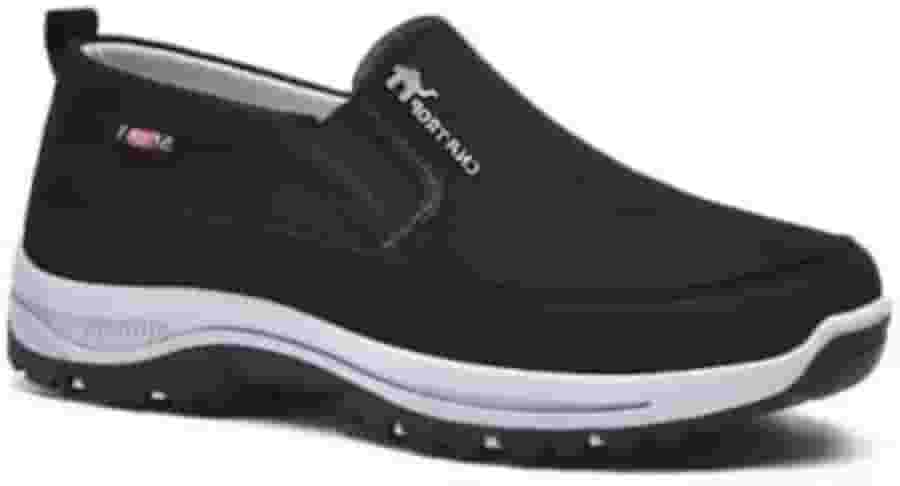 Tênis Masculino Slip On Azul Casual Esportivo Confortável Leve e Antiderrapante para o Dia a Dia