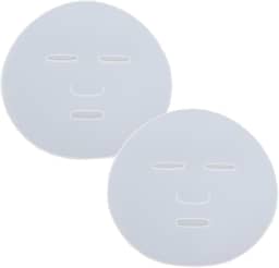 Leadigol Máquina de máscara facial, 2 peças de molde de máscara facial, placa de silicone para máscara facial, molde de tratamento facial faça você mesmo, fabricante de máscara facial reutilizável