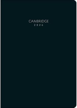 Tilibra - Planner Executivo Grampeado 17,8 x 25,4 cm Cambridge 90 G 2026 - Preta