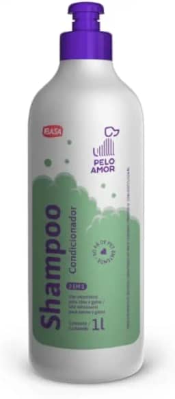Ibasa Shampoo Condicionador Pelo Amor para Cães e Gatos 1 Litro