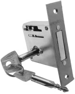 Fechadura Trava de Segurança Dovale Tetra Cromada Nacional Cilindro e Chave Zamac - 78400