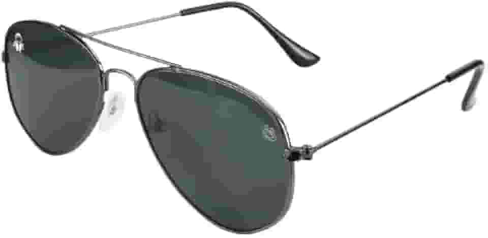 Óculos Sol Infantil Preto Proteção UV Menino Aviador + Case Praia Social Verão Criança Qualidade Premium