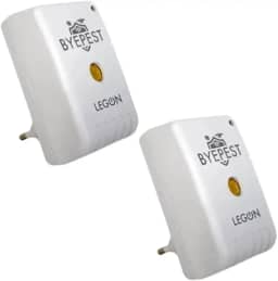 2 Repelente Eletrônico Ultrassônico Byepest Espanta Ratos e Morcegos Cobertura de 200m² Sem Cheiro Livre de Químicos