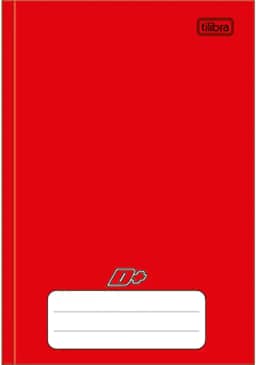 Tilibra - Caderno Brochura Universitário Capa Dura, D+, 200x275mm, 96 Folhas, Vermelho