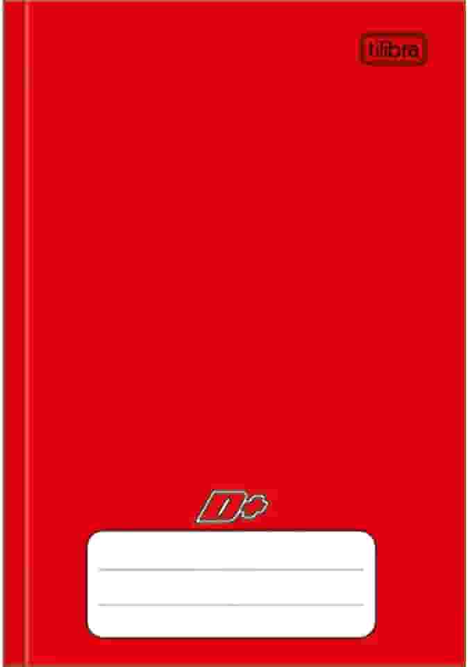 Tilibra - Caderno Brochura Universitário Capa Dura, D+, 200x275mm, 96 Folhas, Vermelho