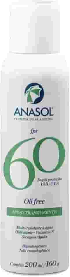 Protetor Solar Aerosol FPS 60 200ml - Anasol