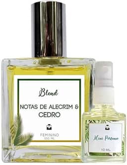 Essência do Brasil - Perfume Feminino Alecrim & Cedro 100ml - Eau de Parfum - Blend de Óleo Essencial Natural + Perfume de Presente