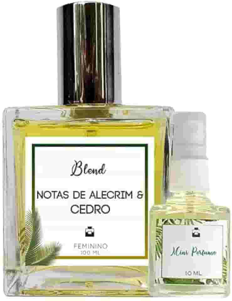 Essência do Brasil - Perfume Feminino Alecrim & Cedro 100ml - Eau de Parfum - Blend de Óleo Essencial Natural + Perfume de Presente