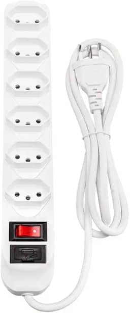 Filtro de Linha com 6 Tomadas EPE 1006 Branco Intelbras