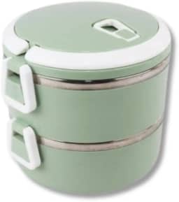 Marmita Dupla Inox Antivazamento Premium – Refeições Saudáveis no Trabalho, Academia e Viagem