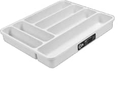 Organizador Talheres Perfect, Branco, Coza