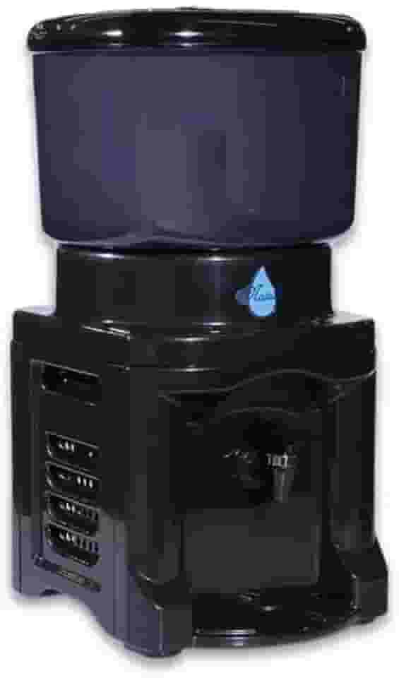 Filtro Água Preto 8,6 Litros 1 Vela Tripla Ação 1 Boia Cuba De Cerâmica