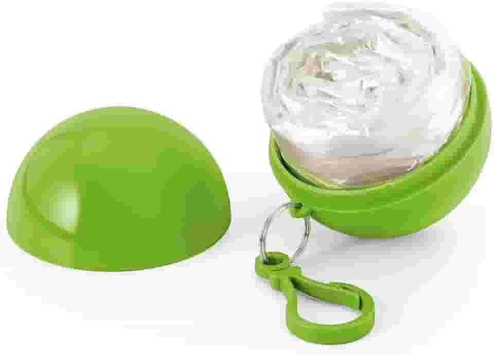 Poncho de Chuva Compacto em Formato de Bolinha com Clip – Capa de Emergência Unissex com Capuz, Portátil e Impermeável, Ideal para Viagens, Camping, Shows e Trilhas