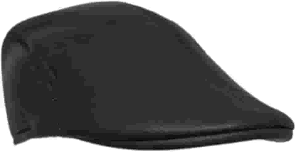 Boina Masculina Italiana Estilo Artista Couro Queima Estoque