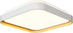 Plafon Toronto Quad 30cm 24w Branco/Dourado | LY-8821BS BC+DR