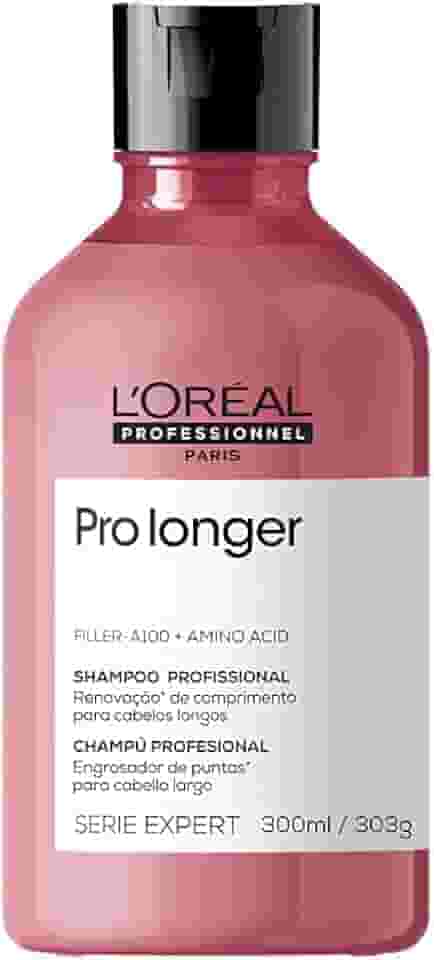 L'Oréal Professionnel Shampoo Pro Longer | Reduz a Quebra e a Aparência de Pontas Duplas | Adiciona Volume e Brilho | Para cabelos finos e com afinamento | 300ml