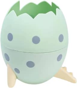 Organizador De Mesa Porta Treco Ovo Dinossauro para Lápis Canetas Pincéis Maquiagem Baby Enxoval Maternidade (Verde)