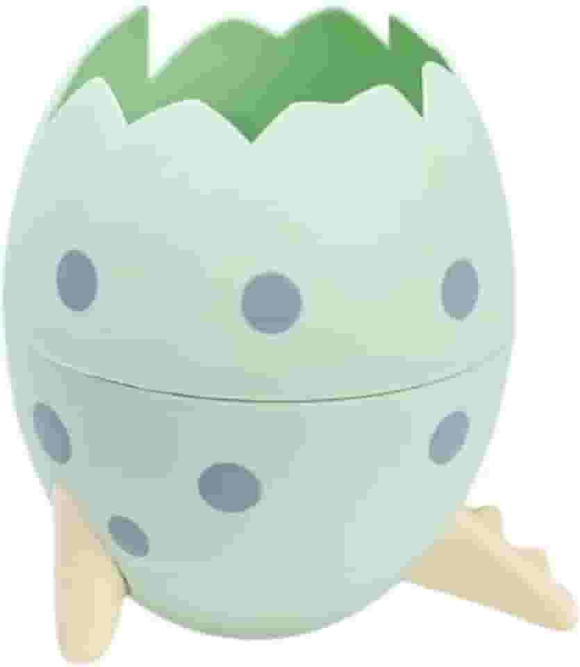 Organizador De Mesa Porta Treco Ovo Dinossauro para Lápis Canetas Pincéis Maquiagem Baby Enxoval Maternidade (Verde)