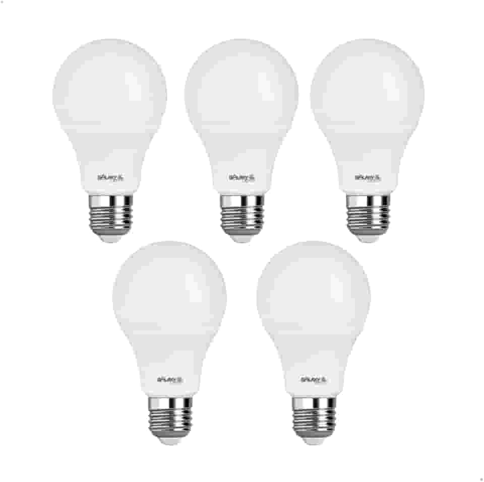 Kit 5 Lâmpadas LED Bulbo 12W 3000K (Luz Amarela) Bivolt E27 – Tem Luz