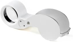 Lupa De Bolso Com Luz Led Para Joalheiro Zoom De 40x Tomóvi