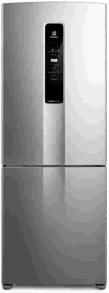 Geladeira Electrolux Frost Free 490L Efficient com AutoSense Inverse Inox Look (IB7S) 220V
