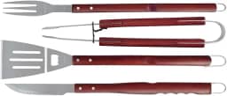 Mor - Conjunto para Churrasco Cabos Compridos 4 Peças