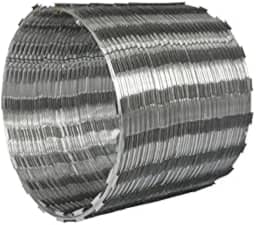 Concertina Galvanizada Simples 45cm 5m Com kit Instalação Minasul