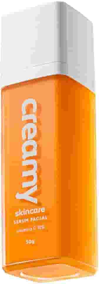 Creamy Skincare Vitamina C 30ml | Sérum Facial, Vitamina C 10%, Aumenta Firmeza da Pele, Previne Rugas Finas, Clareador de Manchas | Todos os Tipos de Pele