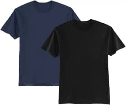 Kit 2 Camiseta Masculina Lisa Algodão Básica