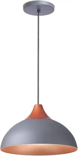 Pendente Lustre Luminária Panama Cinza
