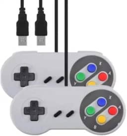 2 Controles Super Nintendo Snes Usb Para Pc Mac Linux Raspberry