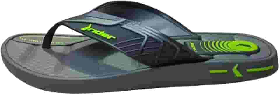 Chinelo Rider Sprint com Tira Larga e Logo em Destaque Solado Antiderrapante