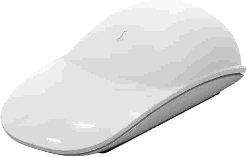 Almofada de silicone para mouse Apple Magic 1/2/mouse pad ergonômico, superfície multitoque para mouse mágico sem fio, sem cola, acessórios para descanso de mão (branco)