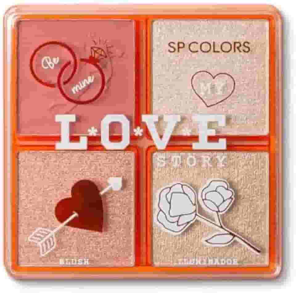 Blush e Iluminador Love Story SP Colors (A)