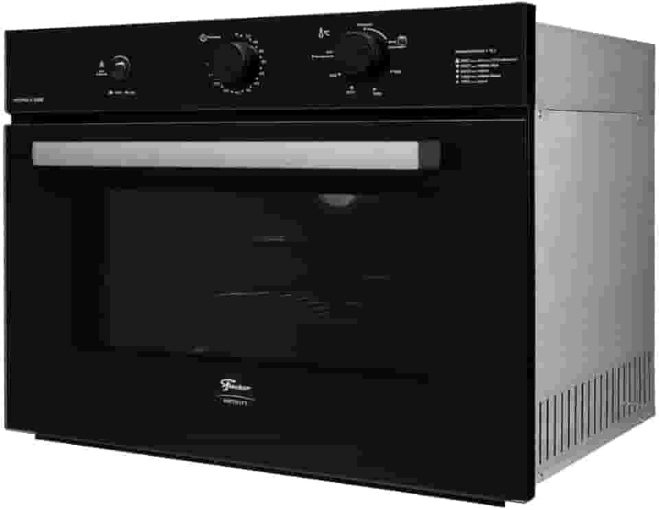 Forno de Embutir a Gás Fischer Infinity 50L com Grill Dourador e Timer Preto 220V