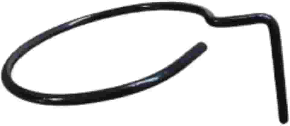 Suporte para Secador de Cabelo Preto 1 Aro para Carrinho Auxiliar.