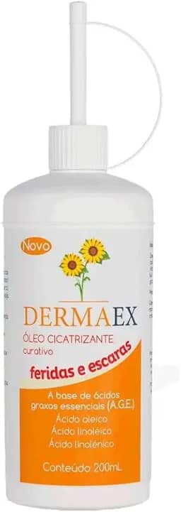 Dermaex Oleo de Girassol Feridas Escaras Cicatrizante 200mL