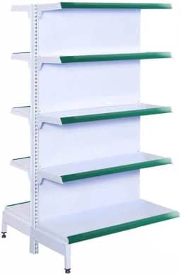 Gôndola Prateleira Supermercado 5 Níveis 40x30 New Plus 1,70m Central Continuação Verde Sa Gôndolas