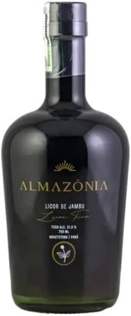 ALMAZÔNIA® Licor Fino de Jambu 750 ml | Origem Amazônica | Efeito Sensorial Único | 31,6% Vol | Dourado Intenso