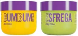 Kit Bumbum Cream e Esfrega, Cuidado Corporal, Creme Antiscelulite e Esfoliante Corporal, 200g Cada, 2 x 200g, combo, do mercado, Beleza Brasileira.