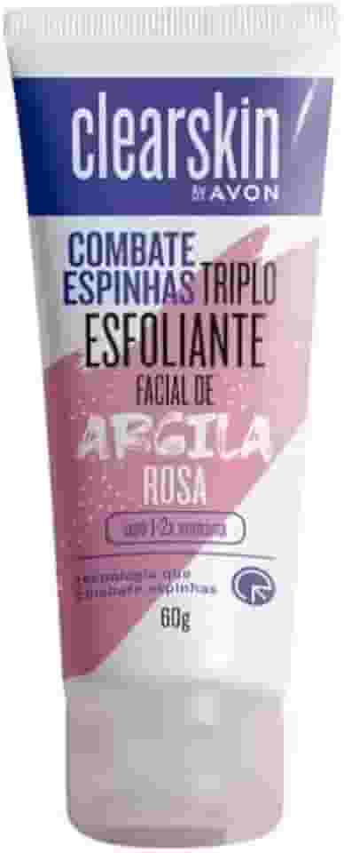 Argila Rosa Avon Clearskin Esfoliante Contra Espinhas