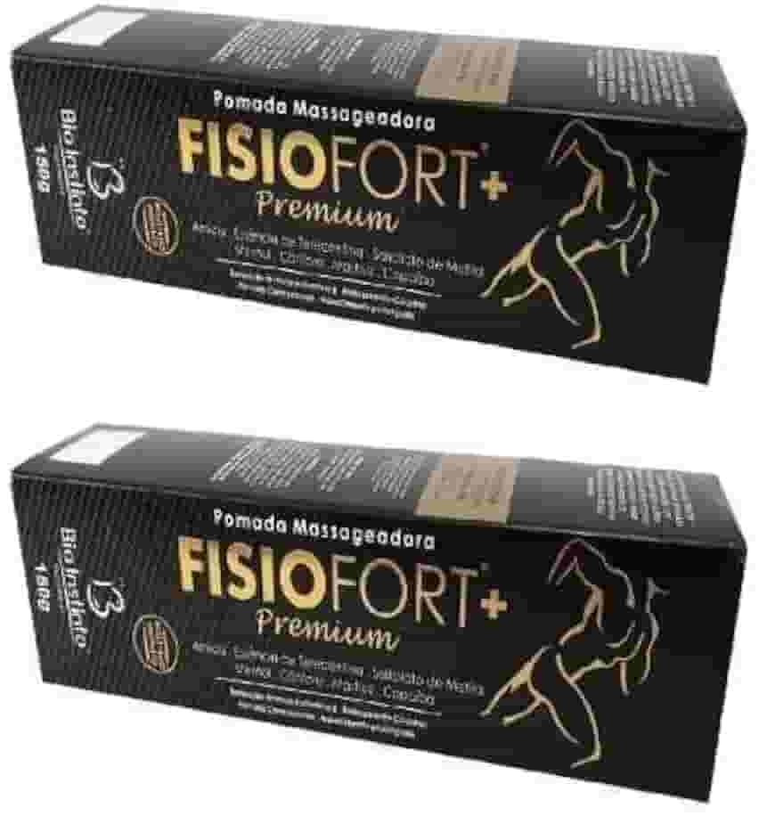 Pomada Fisiofort Premium – Alívio Rápido para Dores Musculares e Articulares | Efeito Bengue | 300g | Ação Anti-inflamatória e Relaxante - Kit com 2 Bisnagas