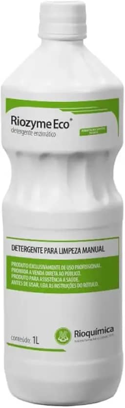 Detergente Enzimático Riozyme Eco, 1 Litro, Líquido p/Limpeza de Instrumentos Médicos e Odontológicos